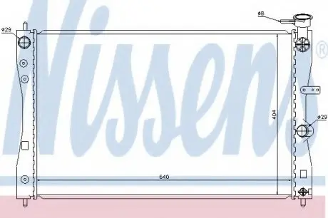 Радиатор, охлаждение двигателя NISSENS 68183