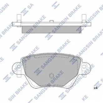 Колодка торм. FORD MONDEO III задн. (SANGSIN) SANGSIN Hi-Q (SANGSIN) SP2031