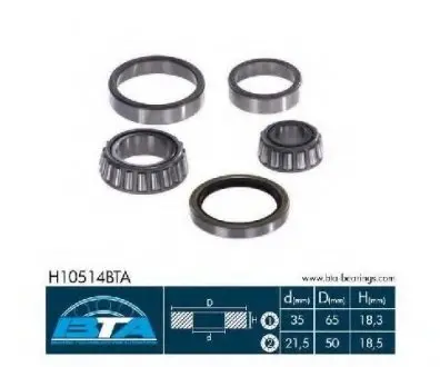 Комплект подшипника ступицы колеса BTA H10514BTA