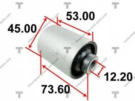Сайлентблок переднего рычага задний L=R TENACITY AAMMA1015