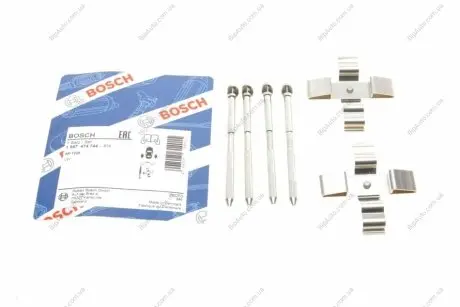 Комплектующие, колодки дискового тормоза BOSCH 1987474744
