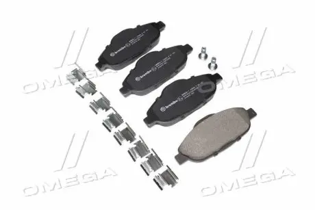 Комплект тормозных колодок, дисковый тормоз BREMBO P61101