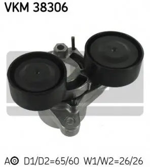 Натяжной ролик, поликлиновой ремень SKF VKM 38306