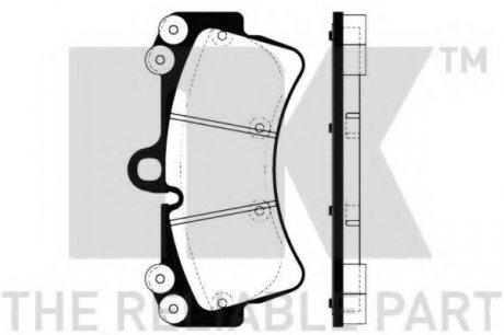 Комплект тормозных колодок, дисковый тормоз NK 224772 (фото 1)