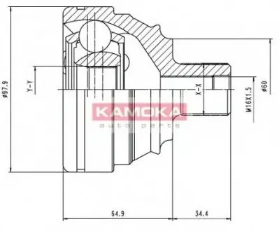 Шарнирный комплект, приводной вал KAMOKA 6426