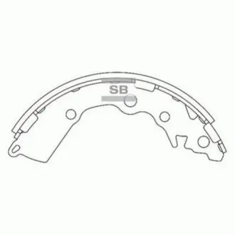 Тормозные колодки барабанные SANGSIN BRAKE Hi-Q (SANGSIN) SA156
