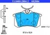 Комплект тормозных колодок, дисковый тормоз ATE 13046029842 (фото 1)