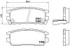 Комплект тормозных колодок, дисковый тормоз BREMBO P 54 018 P54018