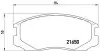 Тормозные колодки  дисковые, к-кт. P54 015 BREMBO