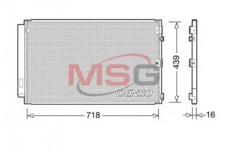 Радиатор кондиционера в сборе TOYOTA Toyota / Lexus / Daihatsu 8846050181