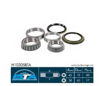 К-кт подшипника ступицы Kia Sportege 2.0 i 94-03 BTA H10305BTA
