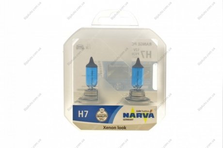 Лампа H7 Range Power White 12V 55W (к-кт 2шт в пласт. уп.) NARVA 486072100