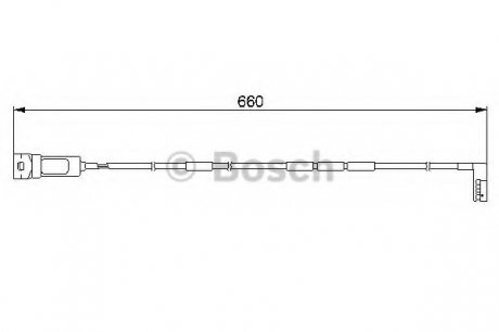 Сигнализатор, износ тормозных колодок BOSCH 1987474909 (фото 1)