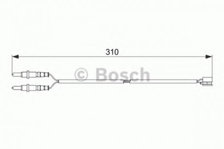 Сигнализатор, износ тормозных колодок BOSCH 1987474519 (фото 1)