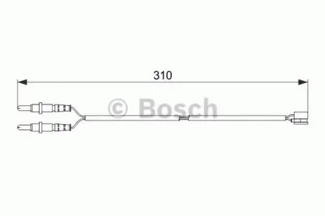 Сигналізатор, знос гальмівних колодок BOSCH 1987474519