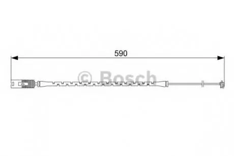 Сигналізатор, знос гальмівних колодок BOSCH 1987473042