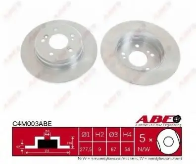 Тормозной диск ABE C4M003ABE