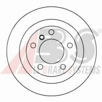 Гальмівний диск задн. E39 (95-03) A.B.S. A.B.S. 16341