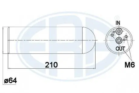 Осушитель кондиционера A2208300083 Mercedes benz ERA 668027