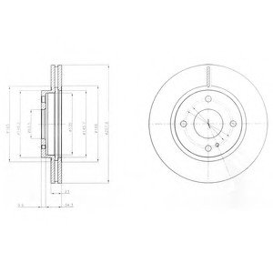 Тормозные диски Delphi BG4170C