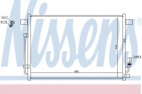 Радиатор кондиционера NIS NISSENS 940403