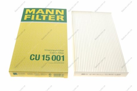 Фільтр салону -FILTER CU 15 001 MANN CU15001 (фото 1)