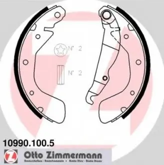 Гальмівні колодки барабанні ZIMMERMANN 109901005