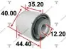 Сайлентблок важеля mazda 6 07-12 AAMMA1038 TENACITY
