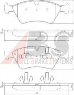 Тормозные колодки перед. DB GL/M/R - Class 06- A.B.S. 37507