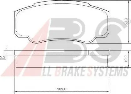 Комплект гальмівних колодок ABS A.B.S. 37333