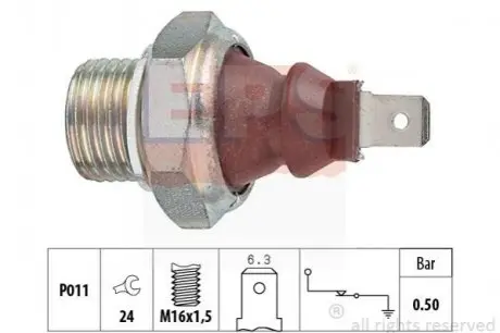 Датчик тиску масла VW Gofl 4/Audi A2/Bora/Polo EPS 1.800.139