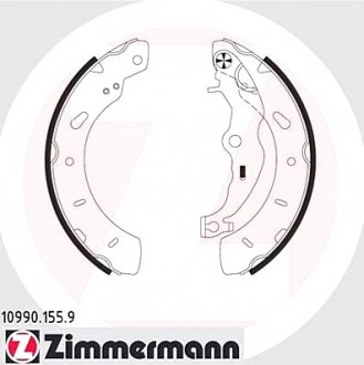 Тормозные колодки барабанные ZIMMERMANN 109901559