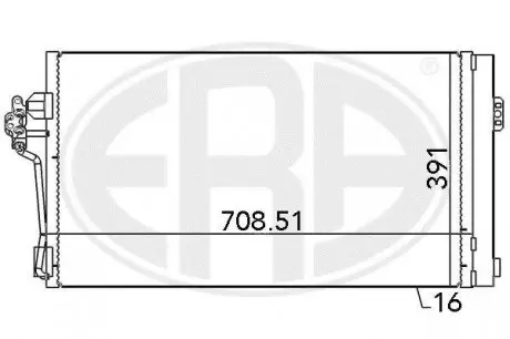 Радиатор кондиционера 6398350270 Mercedes benz ERA 667139
