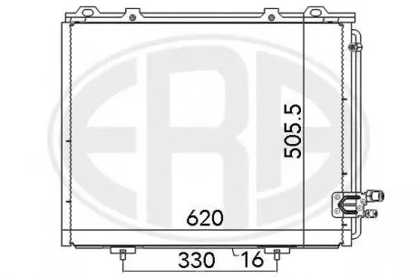 Радиатор кондиционера 2108300270 Mercedes benz ERA 667103