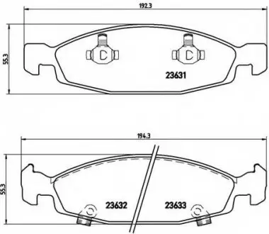 Гальмівні колодки дискові P37 005 BREMBO P37005 (фото 1)