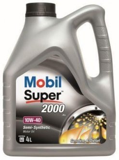 Моторна олива SUPER 2000 / 10W40 / 4л. / MOBIL 150018 (фото 1)