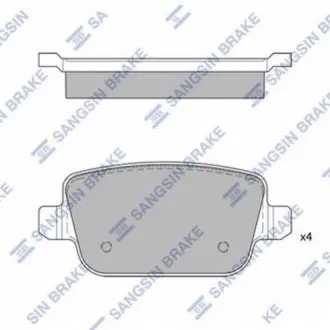 Колодки тормозные FORD GALAXY/MONDEO/S-MAX/VOLVO S80/XC70/FREELANDER 06- задние SANGSIN Hi-Q (SANGSIN) SP2101-R