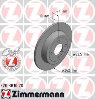 Тормозной диск 320.3810.20 ZIMMERMANN 320381020