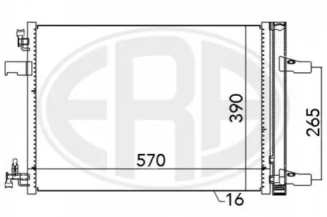 Радиатор кондиционера 13267648 General motors ERA 667047