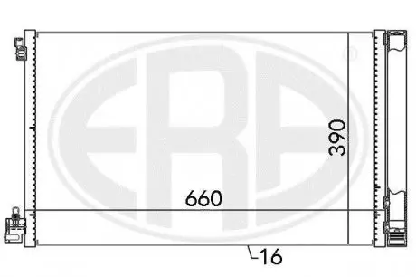 Радиатор кондиционера 13241737 General motors ERA 667049