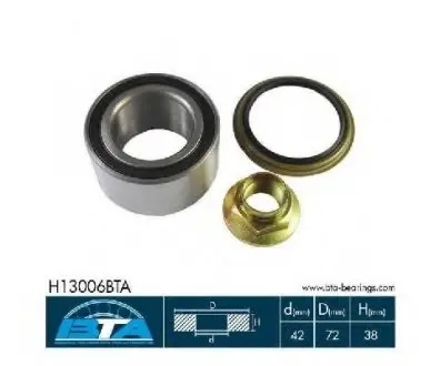 Підшипник колеса,комплект BTA H13006BTA