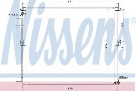 Радиатор кондиционера NISSENS 940106