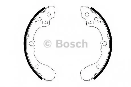 Комплект гальмівних колодок 0 986 487 687 BOSCH 0986487687