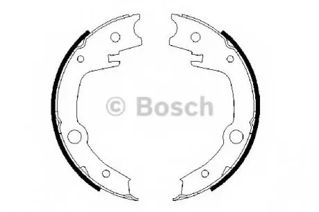 Гальмівні колодки, барабанні BOSCH 0986487679