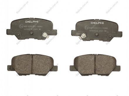 Гальмівні колодки, дискові Delphi LP2501 (фото 1)