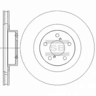 Тормозной диск передний SANGSIN BRAKE Hi-Q (SANGSIN) SD4701
