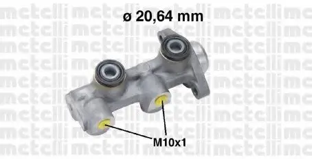 Головний гальмівний циліндр 05-0760 Metelli 050760