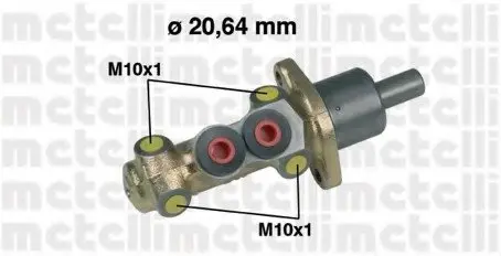 Главный тормозной цилиндр 05-0207 Metelli 050207