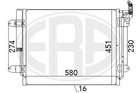 Радиатор кондиционера 5N0820411C Volkswagen ERA 667142