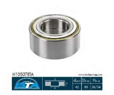 Підшипник колеса,комплект BTA H10507BTA